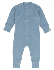 Vennen Babydress Klosterblå 74 Heldress/Pysjamas i viskose av bambus