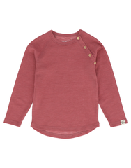 Villvette Ull Longsleeve Mørk Rosa 104 Genser i ullmiks